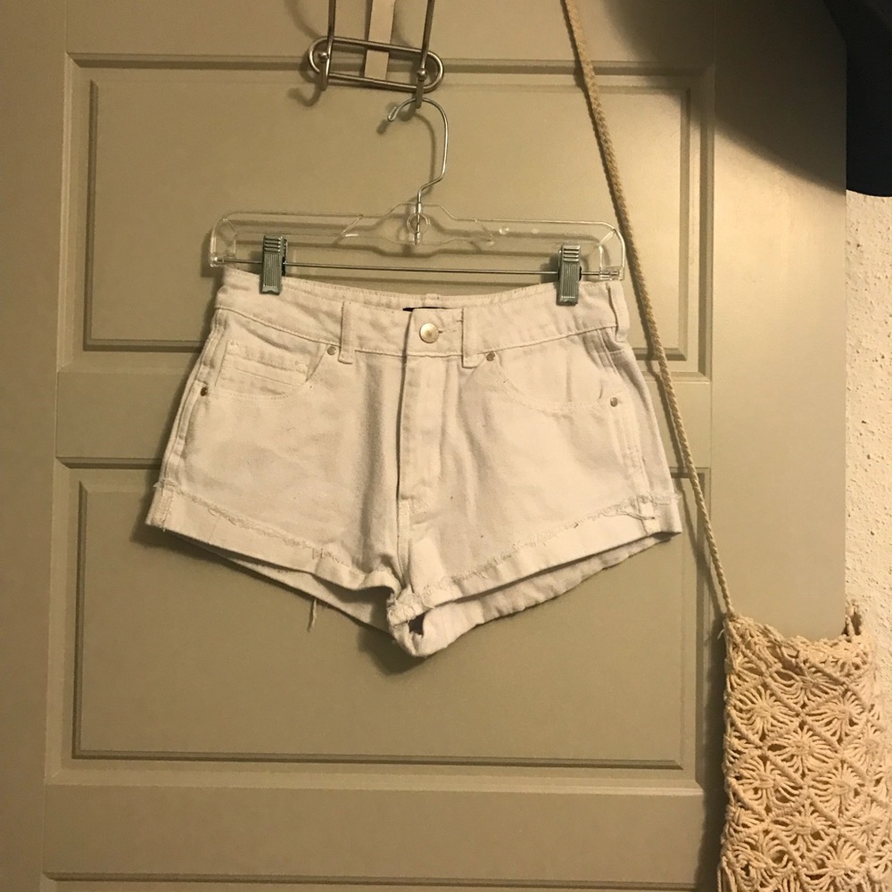 White Kendall & Kylie Shorts